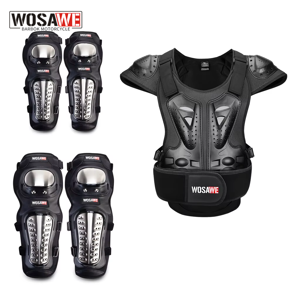 Mountain Biking Body Armour - WOSAWE Adult Vest Armor Full Body