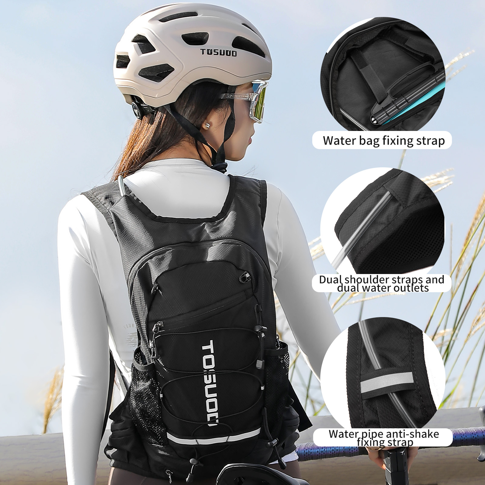 TOSUOD Motorcycle Cycling Hydr - Mountain Biking Hydration Pack ulasan dan harga