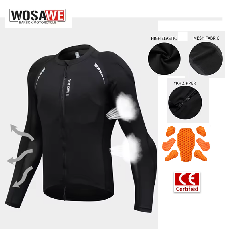 WOSAWE Motorcycle Jacket Men F - Mountain Biking Body Armour ulasan dan harga