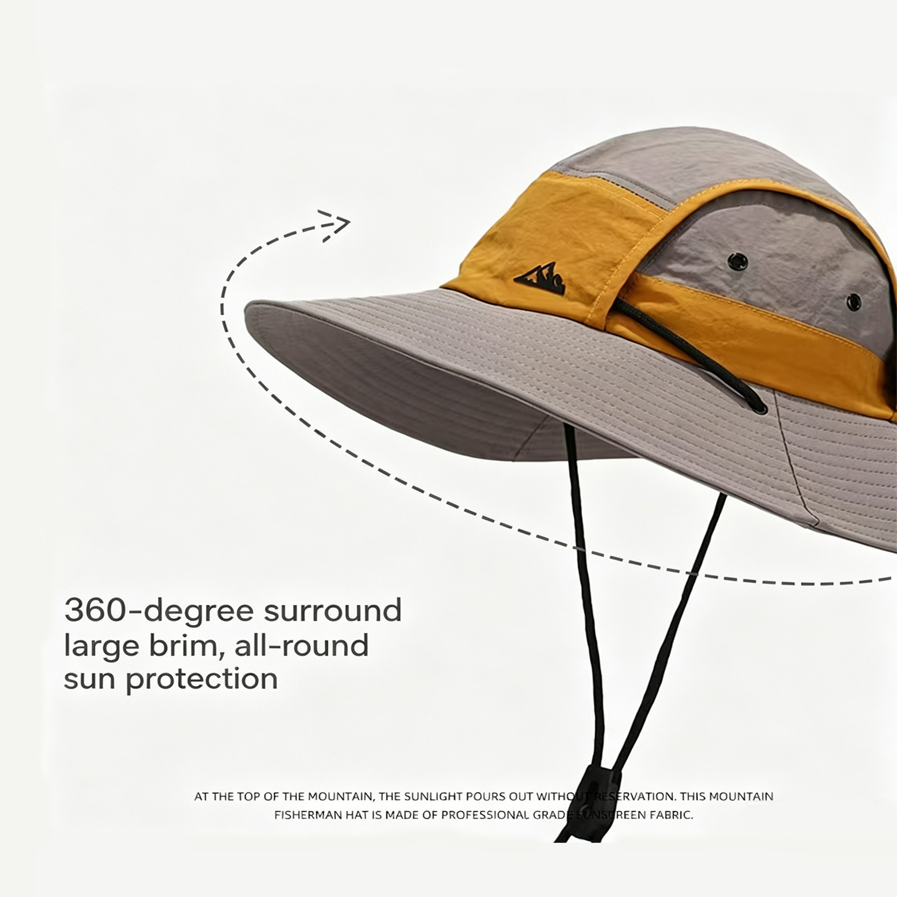Wide-brim color-block outdoor  - Mountain Biking Hat ulasan dan harga