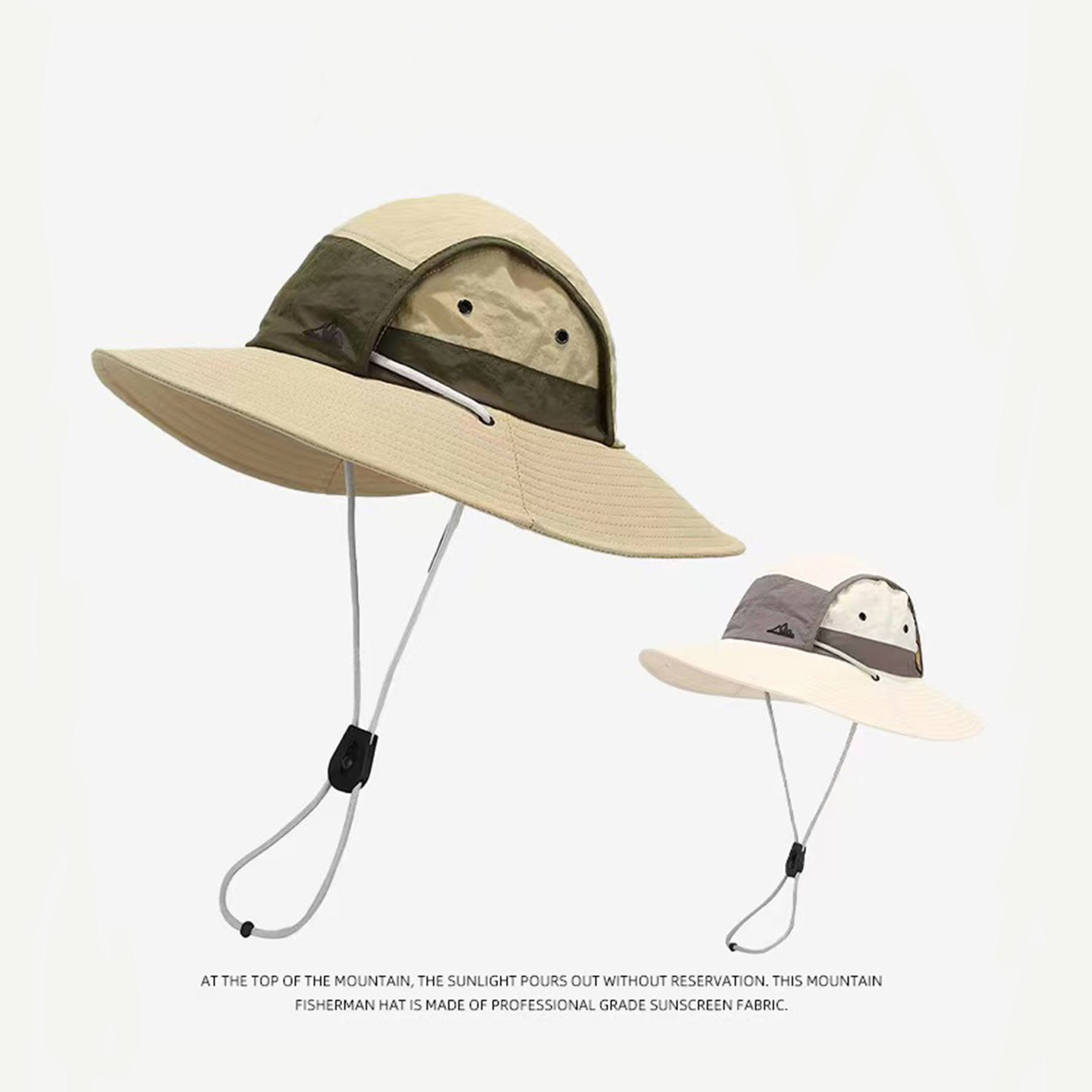 Wide-brim color-block outdoor  - Mountain Biking Hat ulasan dan harga