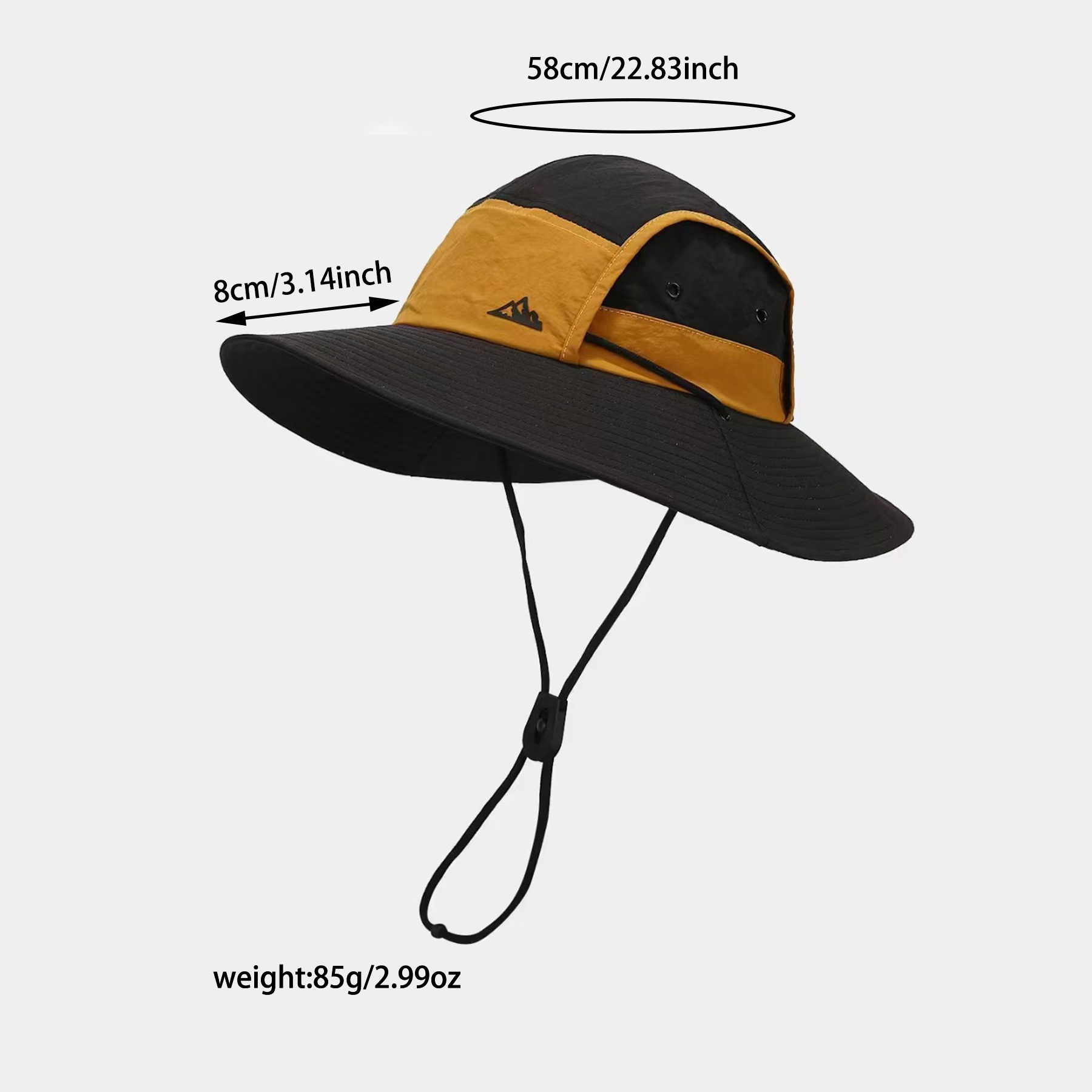 Wide-brim color-block outdoor  - Mountain Biking Hat ulasan dan harga